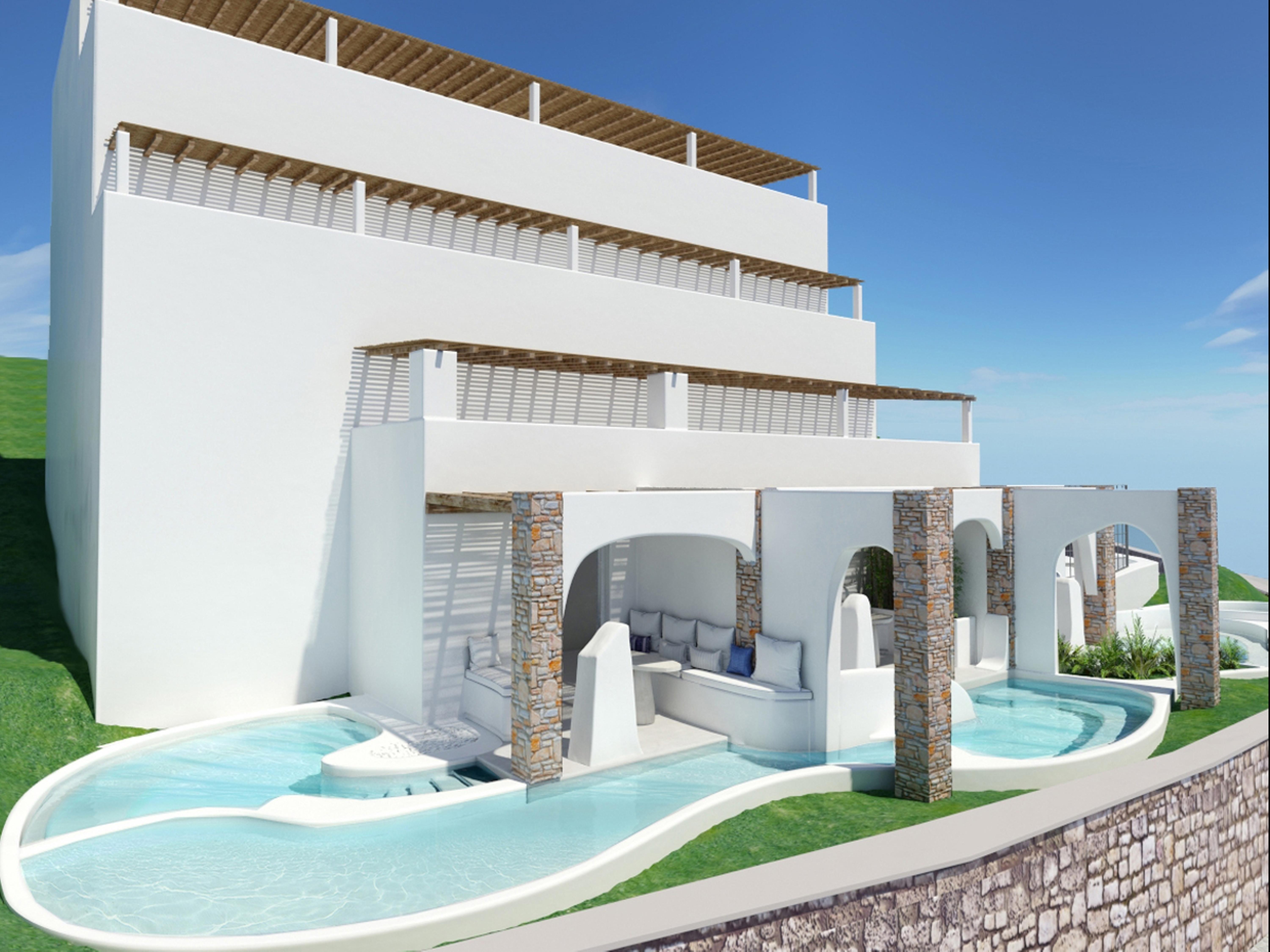 Aloni Hotel & Suites Piso Livadi Exteriör bild